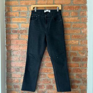 Reformation Hepburn High Skinny Jean in Black
